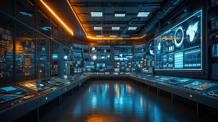 Advanced Industrial Control Center with Real-Time Analytics