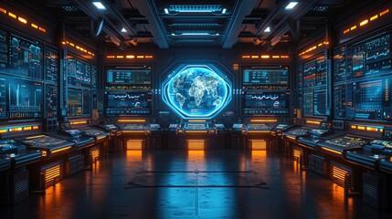 Automation Hub in a Futuristic Factory