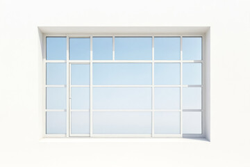 White window with multiple panes