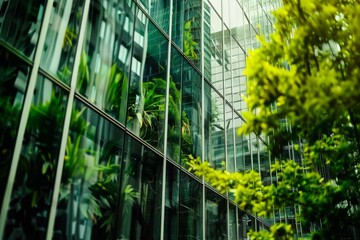 ESG Acronym with Corporate Buildings - Sustainable Practices in Business