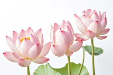 Fototapeta premium Delicate Pink Lotus Flowers