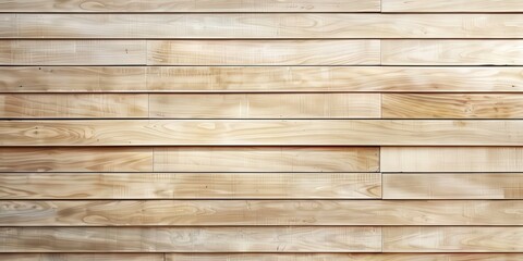 Fototapeta premium Light Wood Planks in Horizontal Pattern
