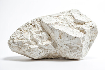 White Rock Isolated on White Background
