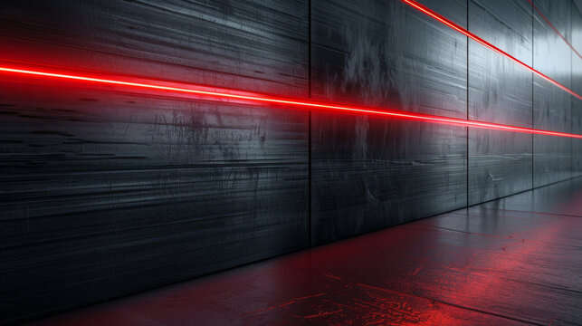 Brushed aluminum with glowing red lines: Sleek and industrial, ideal for tech presentations or modern product displays, the aluminum and red lines create a dynamic and advanced atmosphere