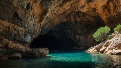 cave with water