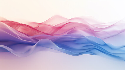 Obraz premium Flowing Serenity: A Gradient of Blue, Purple, and Red
