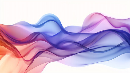 Fototapeta premium Abstract Waves: A Harmonious Blend of Hues