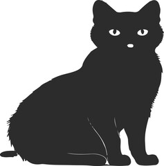 A cute cat vector art illustration