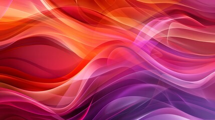 Obraz premium Abstract background with soft, flowing shapes in vibrant purple, red, and yellow.