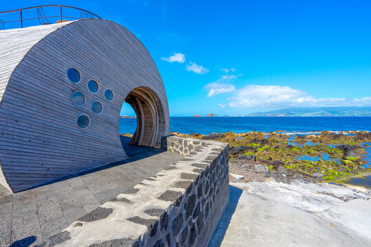 Wooden structure of different shape 5,Cella bar. island of Pico -Azores 