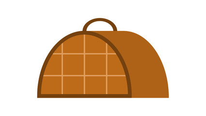 Brown pet carrier icon