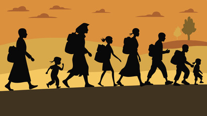 group of people walking