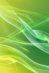 Gradient green and yellow background with holographic wave textures: Ethereal and modern, perfect for futuristic art or sci-fi scenes, the gradient and holographic waves create a visually captivating