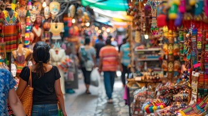 Shopping at international markets offers a taste of different cultures and traditions.