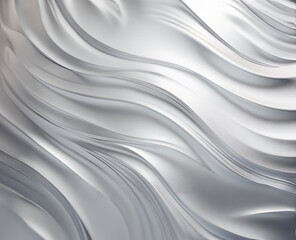 Obraz premium White silk or satin background, GenerativeAI. Silver luxury fabric texture wallpaper