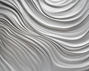 White silk or satin texture background, GenerativeAI. Silver curve of luxury fabric wallpaper