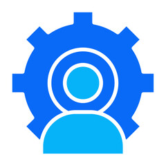 Management duotone icon vector for mobile app, website, logo and presentation design.