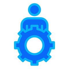 Resilience lineal duotone icon vector for mobile app, website, logo and presentation design.