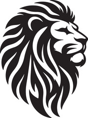  lion had silhouette  vector style illustrator