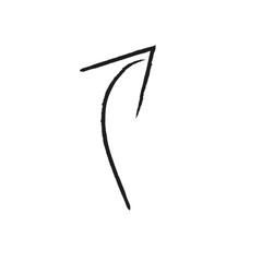 black arrow icon transparent png or isolated on  white background. flat style. arrow icon for your web site design, logo, app, UI design.