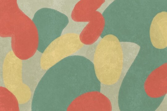 Abstract brushstroke illustrations with natural tones