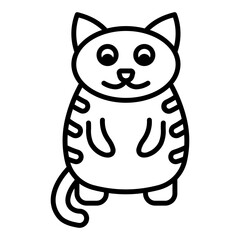 Cute Cat Lineart