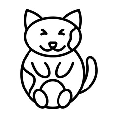 Cute Cat Lineart
