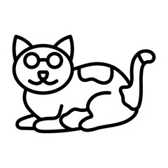 Cute Cat Lineart