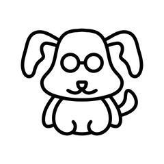 Cute Dog Lineart