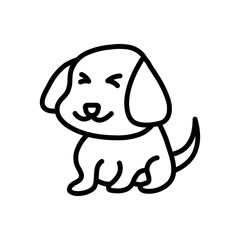 Cute Dog Lineart