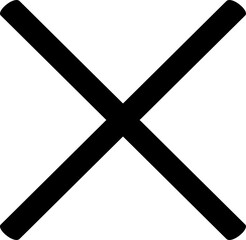 black cross icon