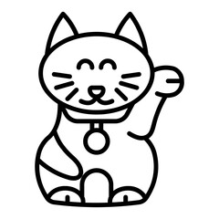 Lucky Cat Lineart