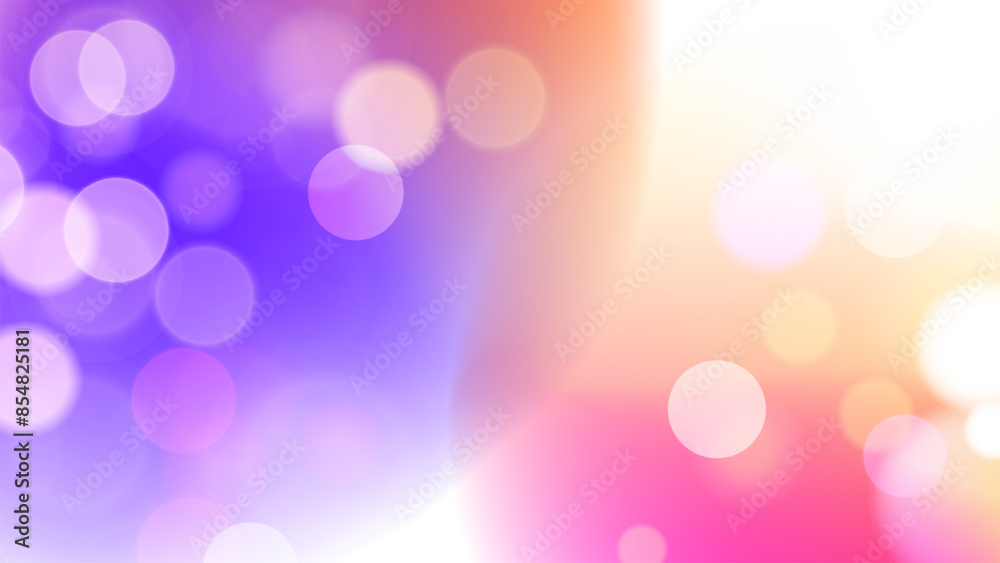 Leinwandbilder blurred background with bokeh lights. defocused circle shapes. abstract light effect. vector illustr