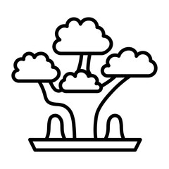 Bonsai Tree Lineart