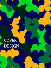 Corporate identity brochure template collection. Business presentation vector A4 vertical orientation front page mock up set. Corporate report cover with abstract geometric illustration Pro Vector. 