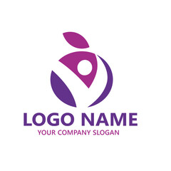 Medical health wealth logo vector