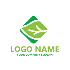  leaf logo design ready vector template