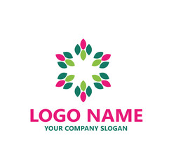 leaf Star vector logo
