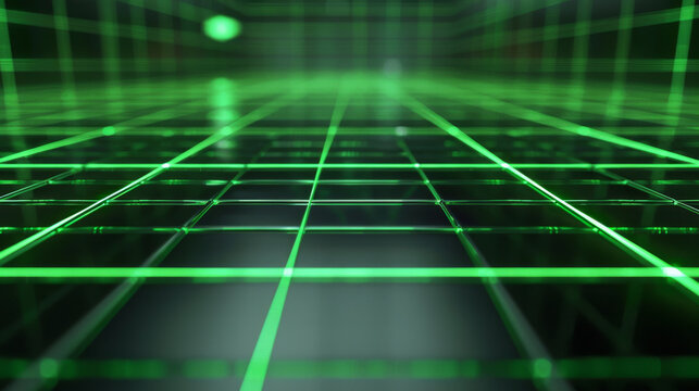 Smooth silver surface with glowing green grid lines: Sleek and techy, great for high-tech displays or modern interfaces, the silver surface and green grid lines evoke a futuristic and advanced setting