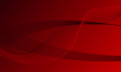 red lines wave curves with soft gradient abstract background