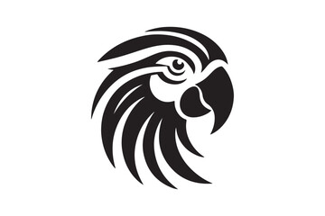 parrot head vector silhouette
