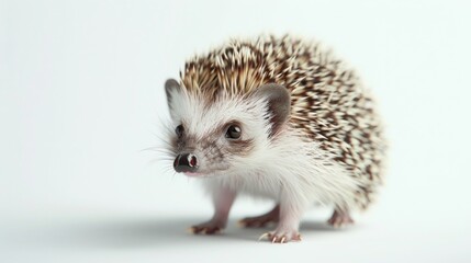 A small hedge is sitting on top of a white surface, providing a natural contrast