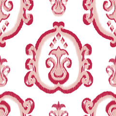 Ikat seamless pattern, geometric ethnic oriental pattern, traditional vintage pattern seamless repeat vintage decor, textile design organic hand made boho print 