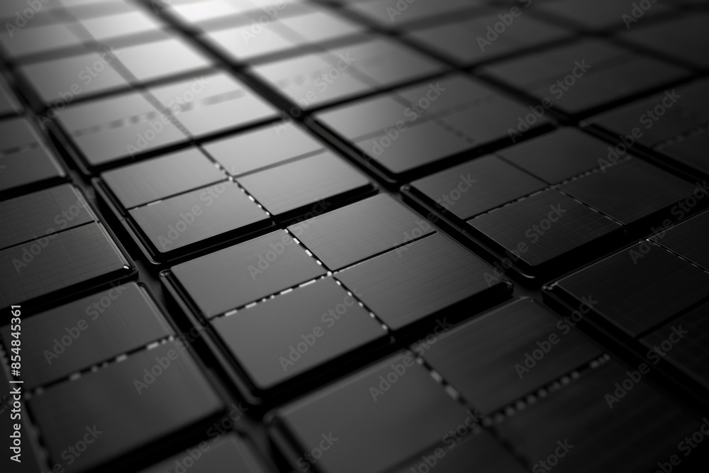 Poster a classic black and white photograph of an old computer keyboard