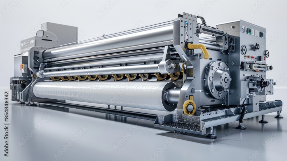 Aufkleber a machine sitting on top of a table in an office setting, suitable for use with general office work 