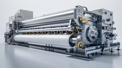 A machine sitting on top of a table in an office setting, suitable for use with general office work or as a prop in a lifestyle photo shoot