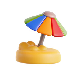 Summer Vacation 3D Icon
