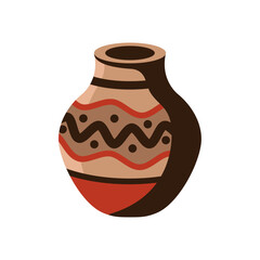 pottery with indigenous design