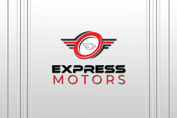 Express logo template vector illustration design