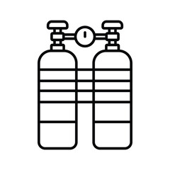 air tank icon vector design template simple and clean